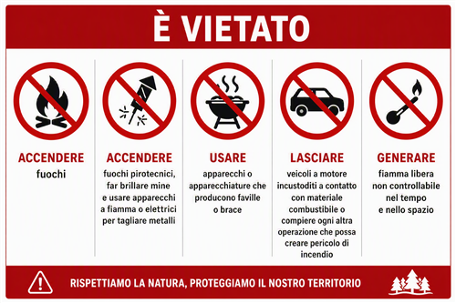 Stato di massima pericolosità per incendi boschivi in Piemonte