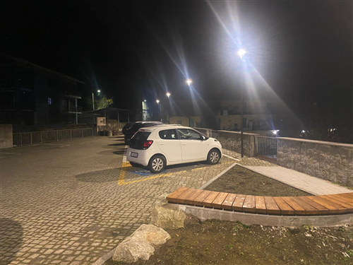 Area parcheggio 'Canale Roggia' nuovo impianto di illuminazione