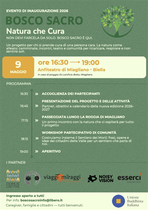 Inaugurazione progetto Il Bosco Sacro