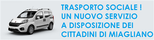 Servizio di trasporto sociale per i cittadini miaglianesi