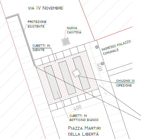 Modifica viabilità - realizzazione dosso stradale fronte nido
